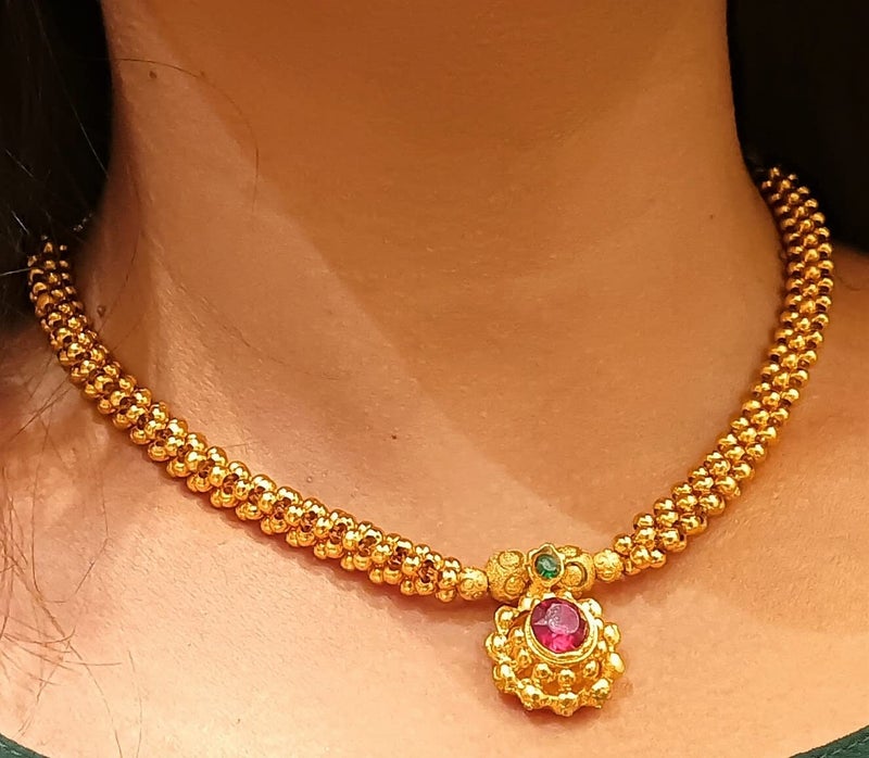 Efulgenz Indian Antique Thusi Style Necklace for Women Traditional Rhinestone Crystal Bollywood Jewelry - Image 3